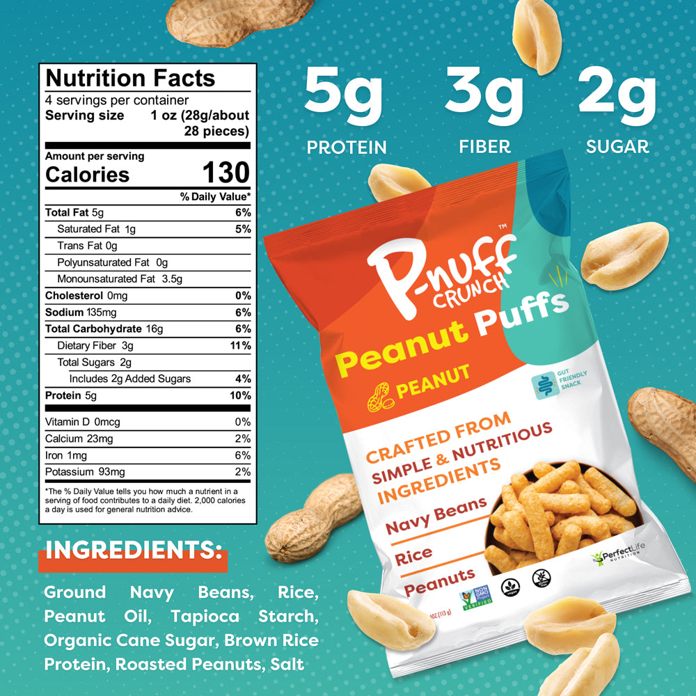 Pnuff Crunch Nutrition Facts and ingredients puffcrunch protein puffs