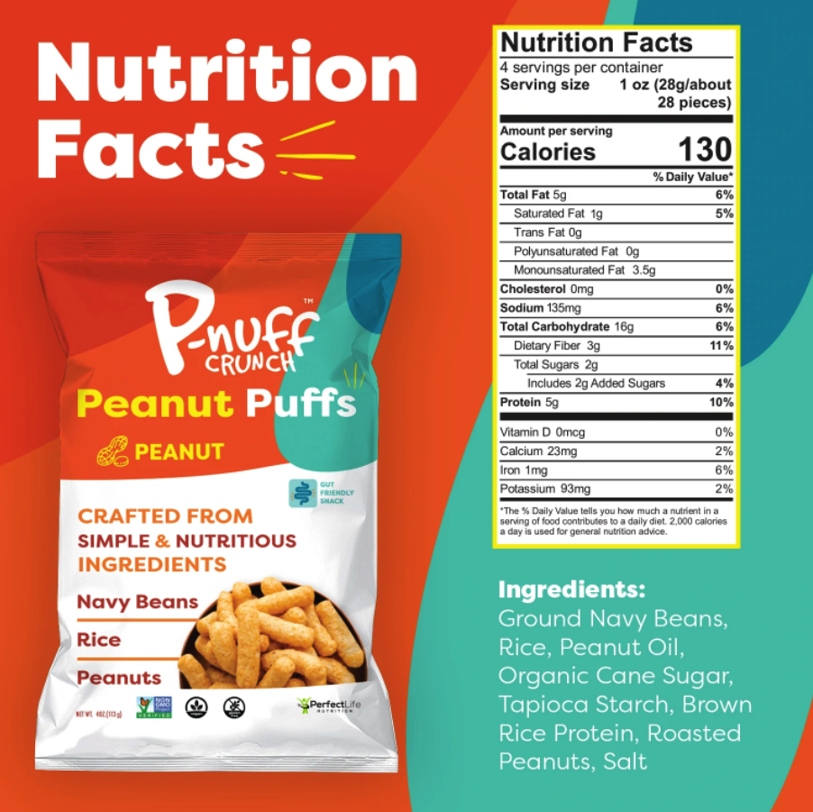 Pnuff Crunch Protein Puffs nutrition facts